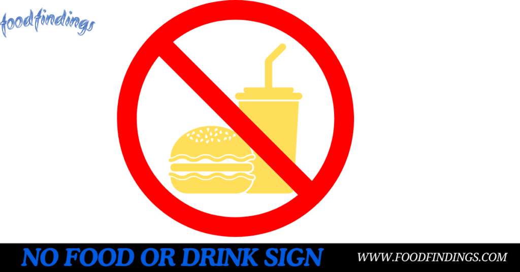 no food or drink sign free printing