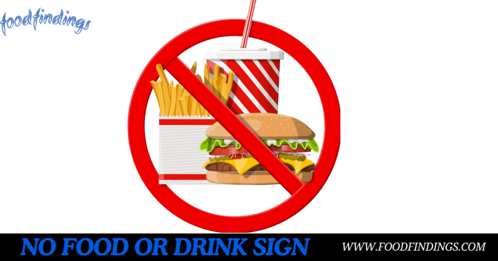 no food or drink sign