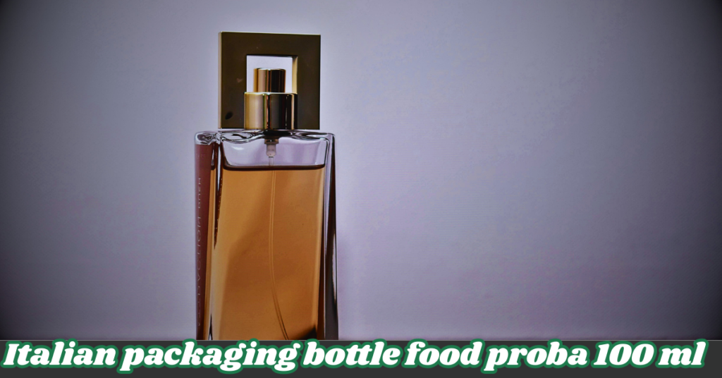 Italian packaging bottle food proba 100 ml